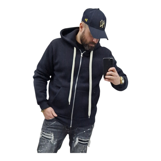 Felpa basix zip in policotone